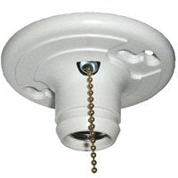 Allied Moulded LH-12P Lamp Holder, 4-9/16 in W x 2-1/8 in H Dimensions, 250 V, 660 W, White