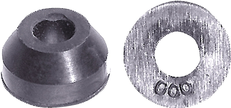 Danco 35089B Beveled Faucet Washer, #000, 15/32 in Dia, Rubber, Pack of 5