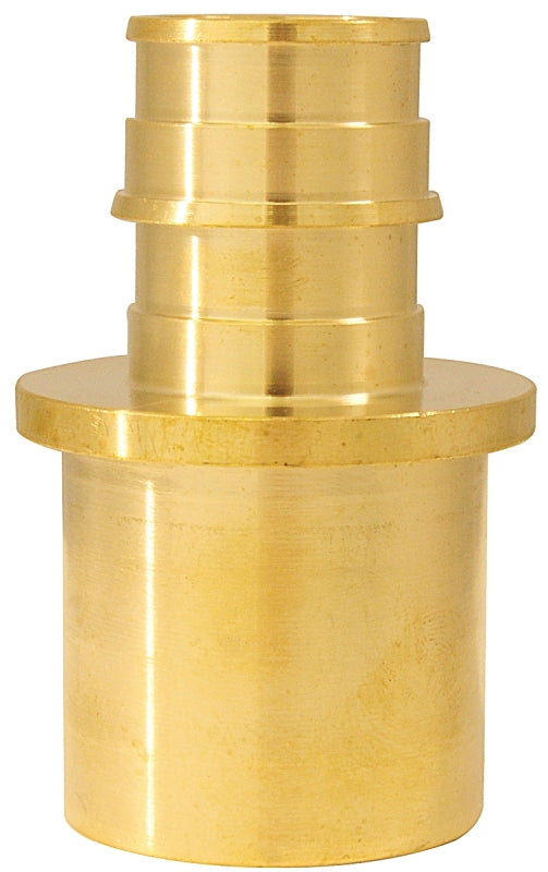 Apollo ExpansionPEX Series EPXMS341 Reducing Pipe Adapter, 3/4 x 1 in, Barb x Male Sweat, PEX-A, Brass, 200 psi Pressure
