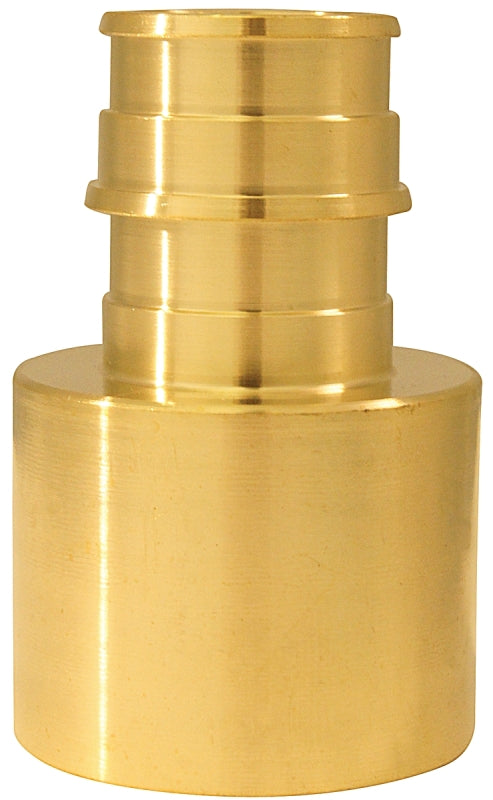 Apollo ExpansionPEX Series EPXFS341 Pipe Adapter, 3/4 x 1 in, Barb x Female Sweat, PEX-A, Brass, 200 psi Pressure