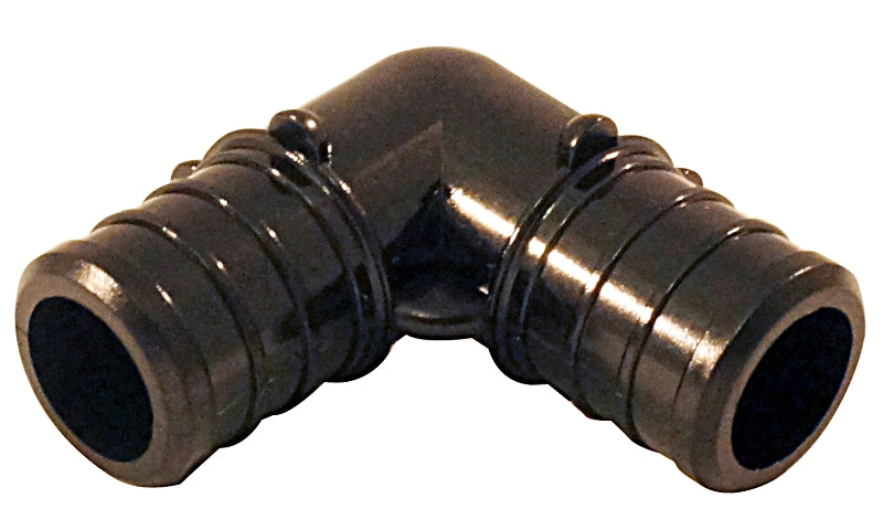 Apollo ApolloPEX Series PXPAE125PK Pipe Elbow, 1/2 in, Barb, PEX-B, 90 deg Angle, Poly Alloy, 200 psi Pressure