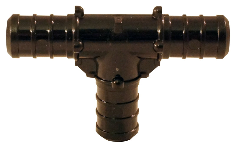Apollo PXPAT1240JR Pipe Tee, 1/2 in, Barb, PEX-B, Plastic, Black, 200 psi Pressure