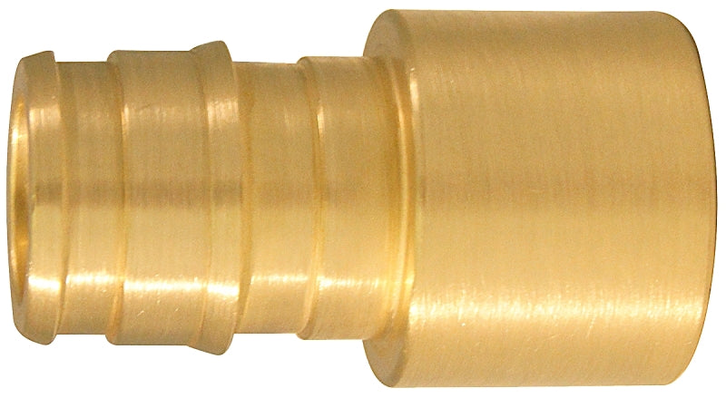 Apollo EPXFS1212 Pipe Adapter, 1/2 in, PEX Barb x Sweat, PEX-A, Brass, 200 psi Pressure