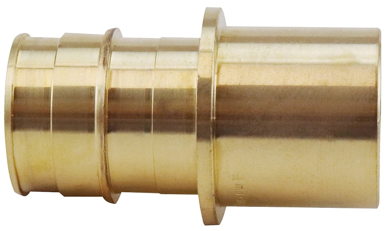Apollo EPXMSA11 Pipe Adapter, 1 in, PEX Barb x Sweat, PEX-A, Brass, 200 psi Pressure