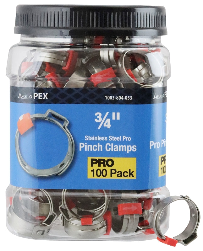 Apollo Pro Series PXPRO34100JR Pinch Clamp, 3/4 in Pipe/Conduit, 100/PK