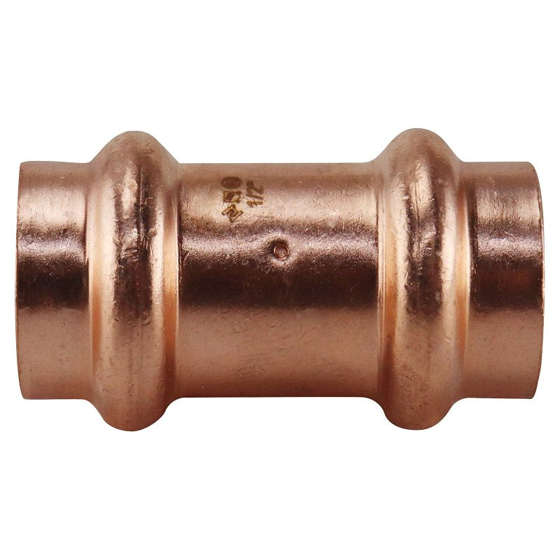 Apollo XPRC12 Coupling with Stop, 1/2 in, Press-Fit, Copper, 300 psi Pressure
