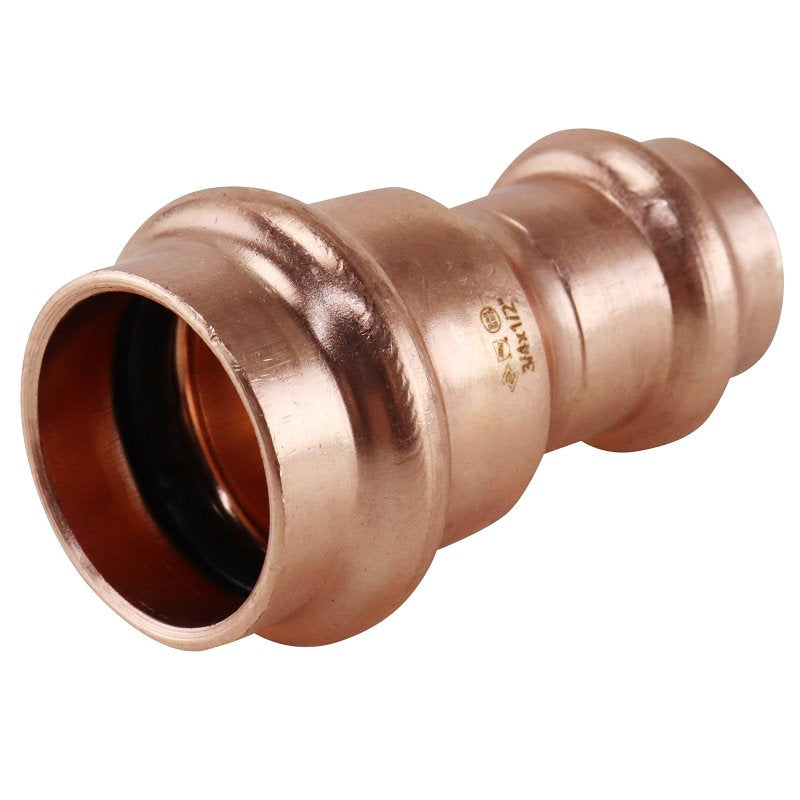 Apollo XPRC3412 Coupling with Stop, 3/4 x 1/2 in, Press-Fit, Copper, 300 psi Pressure