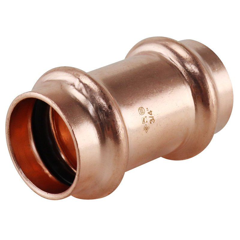 Apollo XPRC34NS Coupling without Stop, 3/4 in, Press-Fit, Copper, 300 psi Pressure