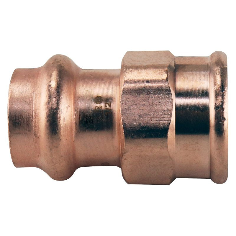 Apollo XPRFA12 Adapter, 1/2 in, FPT x Press-Fit, Copper, 300 psi Pressure