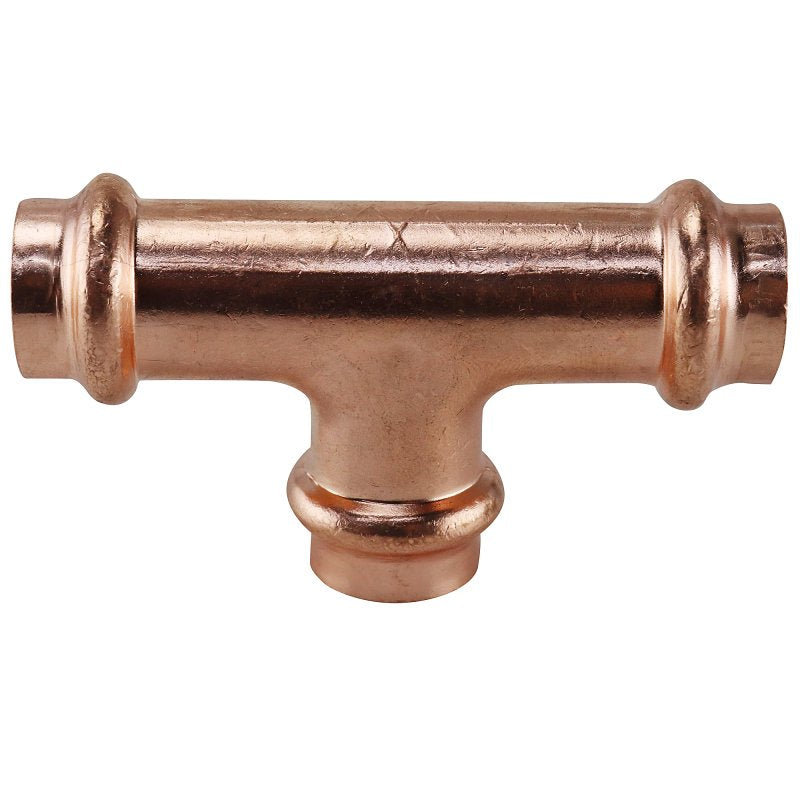 Apollo XPRT12 Tee, 1/2 in, Press-Fit, Copper, 300 psi Pressure