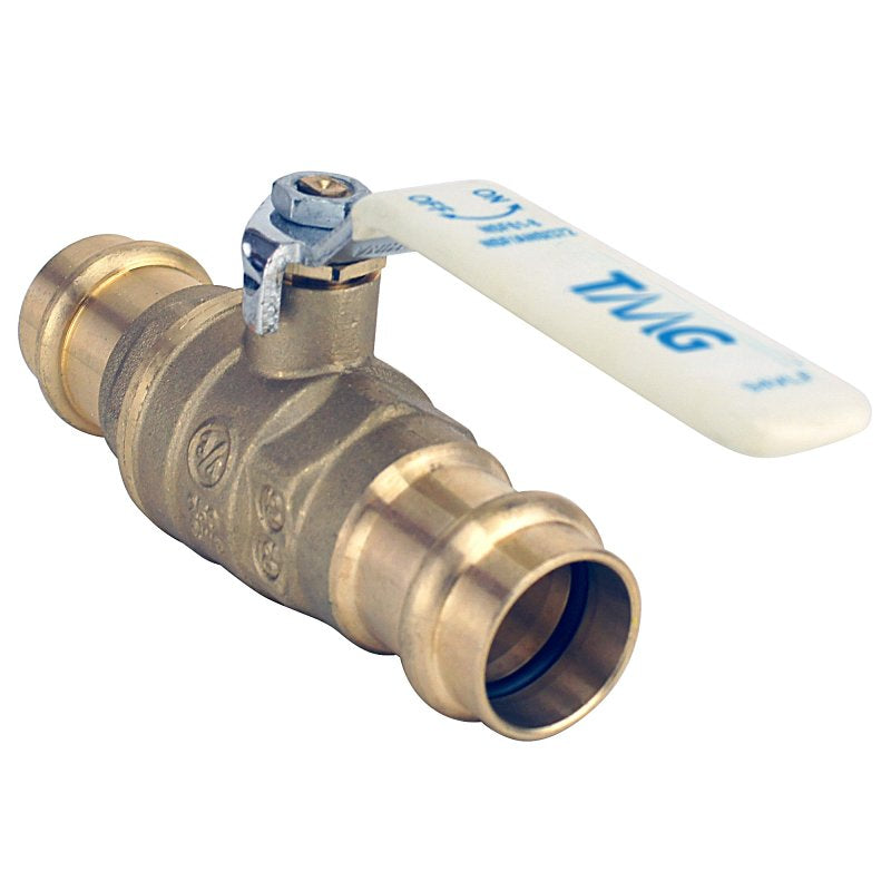 Apollo 94VLF Series 94VLF10401TMG Ball Valve, 3/4 in Connection, Press Fit, 250 psi Pressure, Brass Body