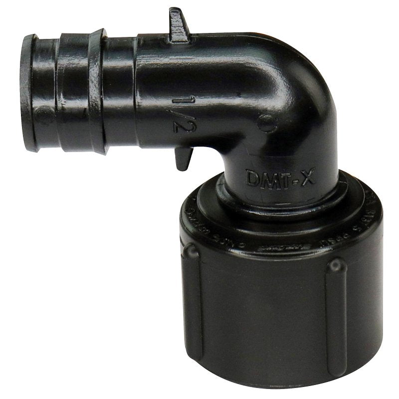 Apollo EPXPAFES125PK Elbow, 1/2 in, PEX x Female Swivel, PEX-A, Poly Alloy, 200 psi Pressure