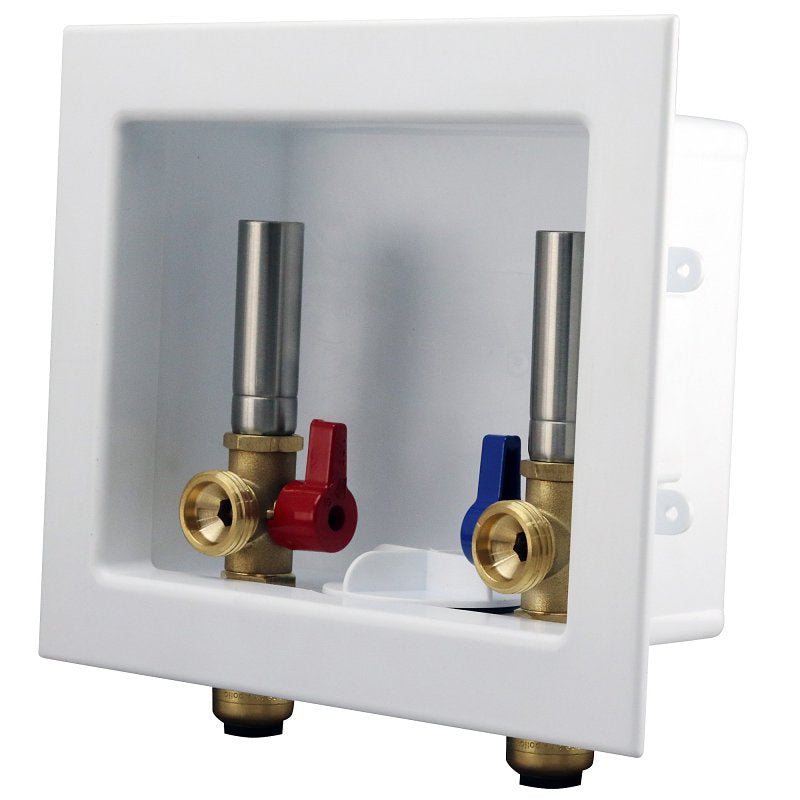 Apollo Valves Tectite FSBBOXWMWH Outlet Box, 1/2 x 1/4 in Connection, Brass