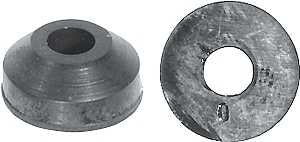 Danco 35091B Beveled Faucet Washer, #0, 17/32 in Dia, Rubber, Pack of 5