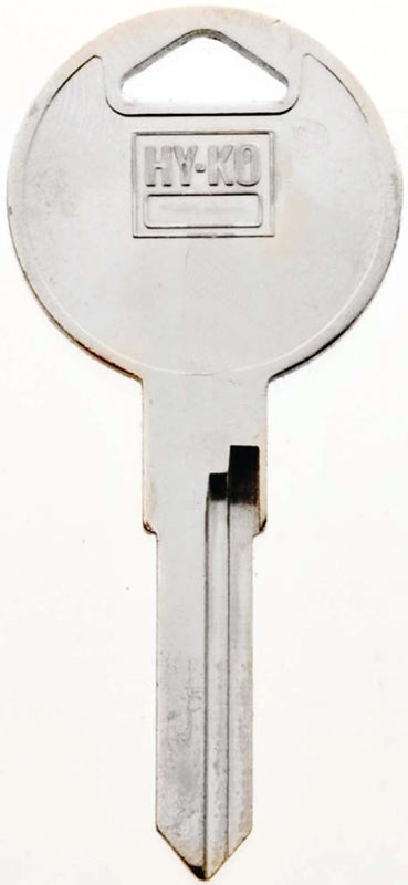 Hy-Ko 11010V37 Automotive Key Blank, Brass, Nickel, For: Volkswagen Vehicle Locks, V37 Key Number, Pack of 10