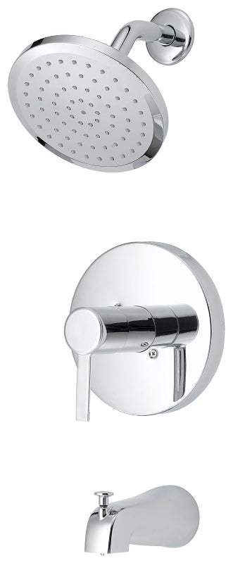 Boston Harbor F1A1F507CP Tub/Shower, Fixed-Mount Showerhead, 1.75 gpm Showerhead, 1-Spray Setting, Zinc Tub Tub Spout
