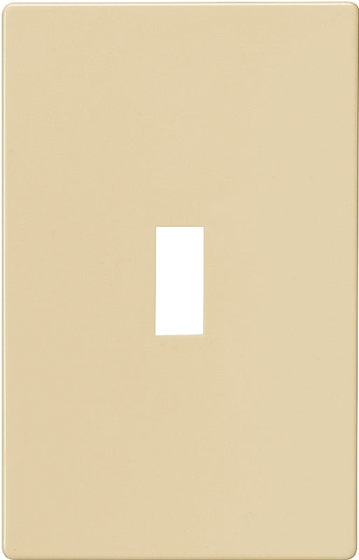 Eaton PJS1V Wallplate, 4-7/8 in L, 3.12 in W, 1-Gang, Polycarbonate, Ivory, High-Gloss