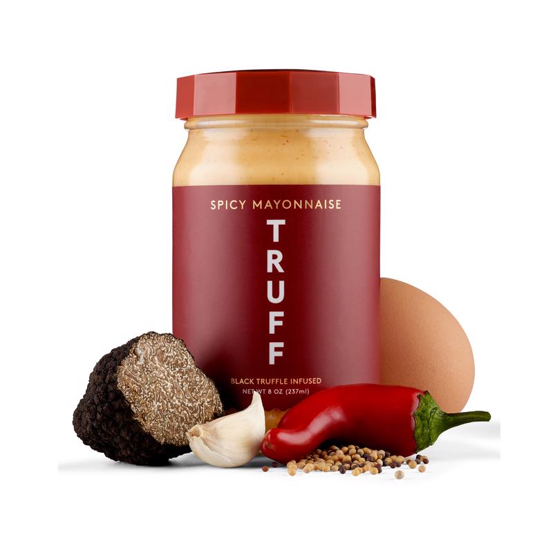Truff Gluten Free Spicy Black Truffle Mayonnaise 8 oz Jar