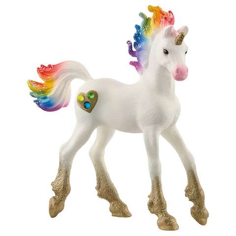 Schleich Bayala Rainbow Love Unicorn Foal White 1 pc, Pack of 3