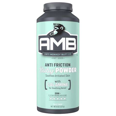 Anti Monkey Butt Baby Anti-Friction Powder 8 oz, Pack of 3
