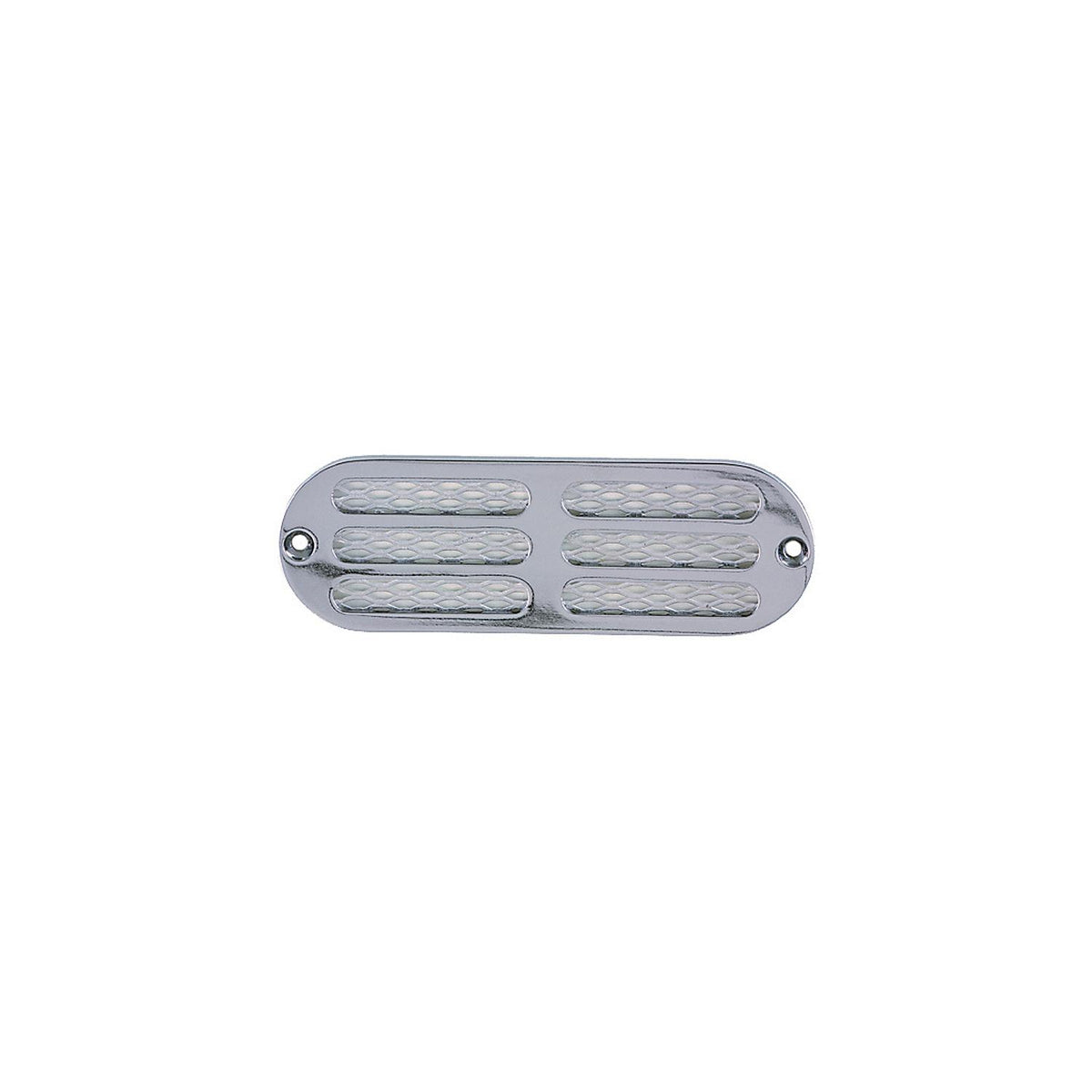 Perko Transom/Locker Vent, 6″ Chrome/Brass