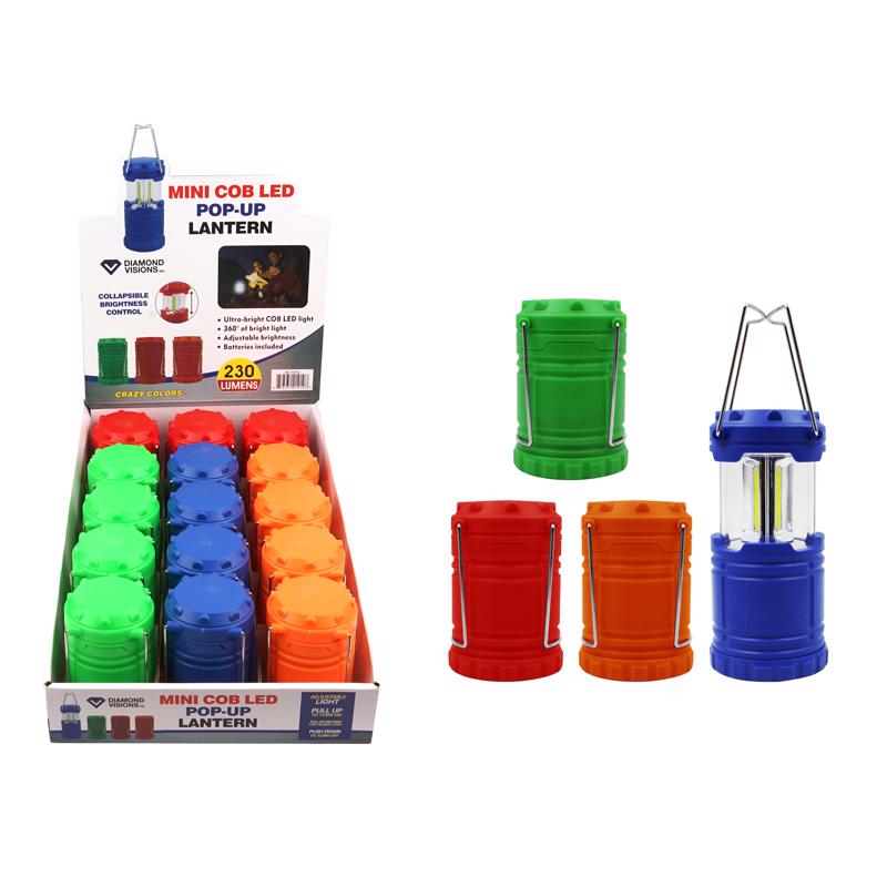 Diamond Visions 220 lm Assorted LED Extendable Lantern, Pack of 15
