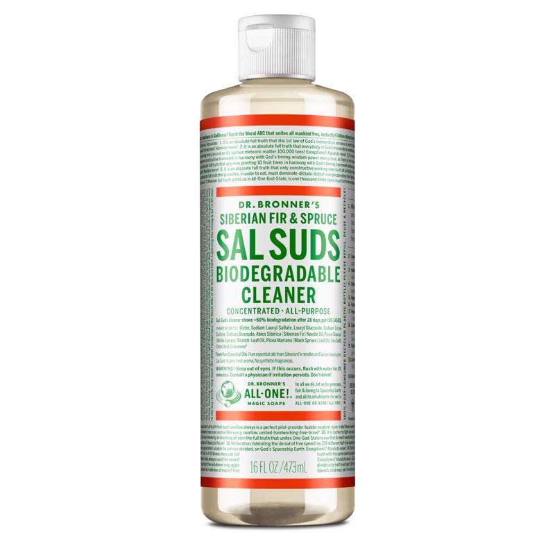 Dr. Bronner's Sal Suds Pine Scent Concentrated Organic All Purpose Cleaner Liquid 16 oz, Pack of 12