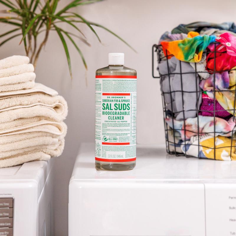 Dr. Bronner's Sal Suds Pine Scent Concentrated Organic All Purpose Cleaner Liquid 16 oz, Pack of 12