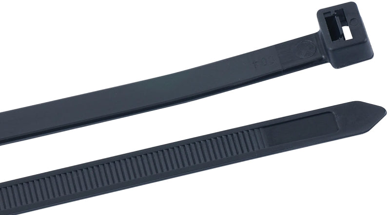 Gardner Bender 46-330UVB Cable Tie, 9 in Max Bundle Dia, Nylon, UV Black