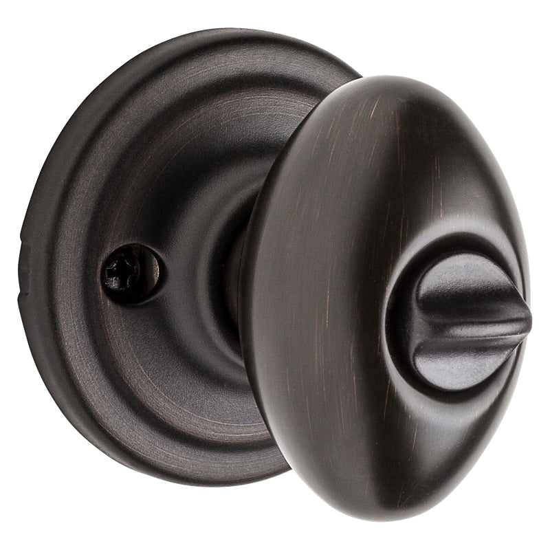 Kwikset Signature Series 740L-11P Entry Knob, Venetian Bronze, Metal, KW1 Keyway, Re-Key Technology: SmartKey, 2 Grade
