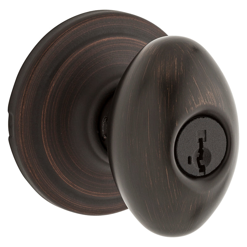 Kwikset Signature Series 740L-11P Entry Knob, Venetian Bronze, Metal, KW1 Keyway, Re-Key Technology: SmartKey, 2 Grade