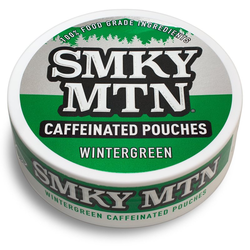 Smokey Mountain 03760 Caffeinated Pouch, Wintergreen, 15 Can, Pack of 10