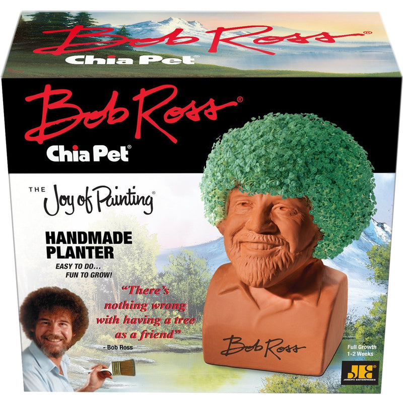 Chia Pet Joy of Painting Bob Ross Decorative Planter Clay 1 pk