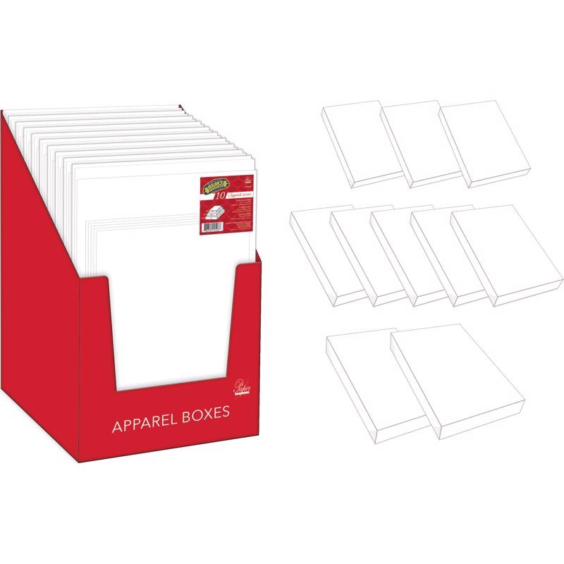 Paper Images White Apparel Gift Box, Pack of 10