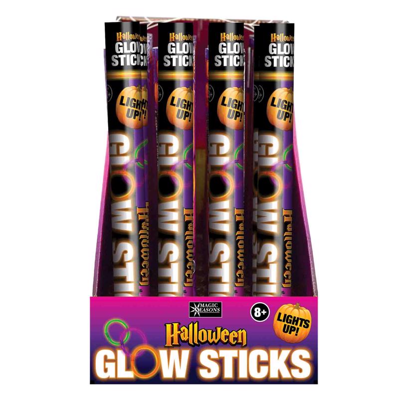 Magic Seasons Halloween Glow Sticks Assorted 8 pc, Pack of 24