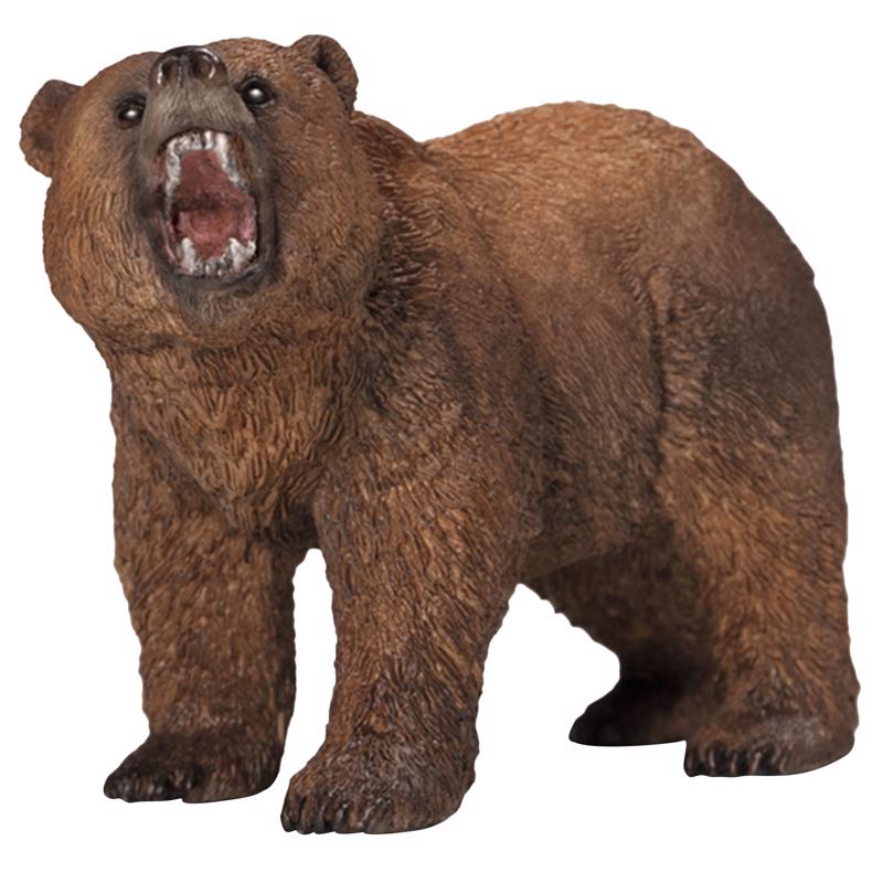 Schleich Wild Life Grizzly Bear Toy Brown, Pack of 5