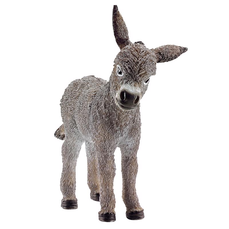Schleich Farm World Donkey Foal Toy Black/White, Pack of 5