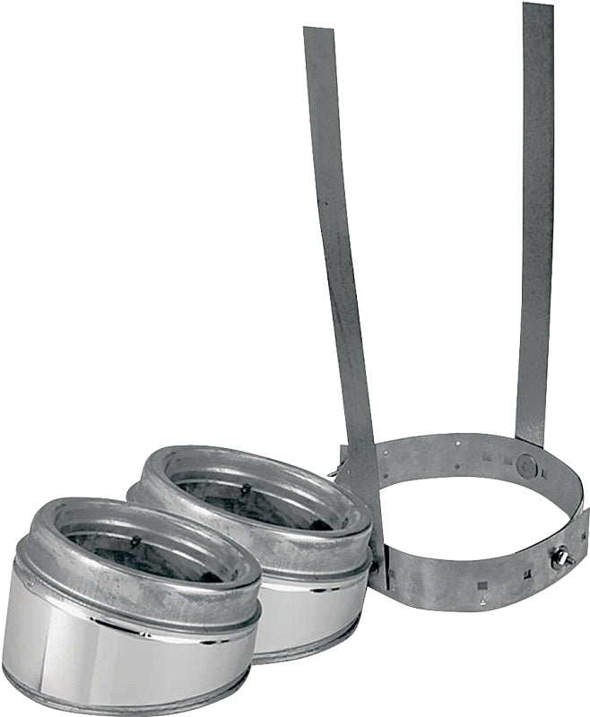 Selkirk 208206 Type HT Insulated Elbow Kit, Includes: (2) 15 deg Elbows, (1) Interior Resupport