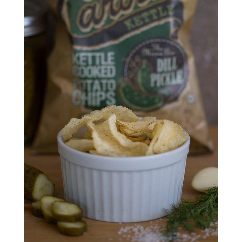 1 in 6 Snacks Carolina Dill Pickle Potato Chips 2 oz Bagged, Pack of 20