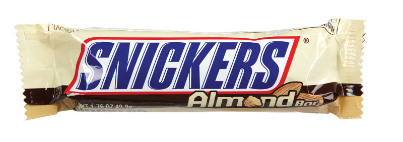 Snickers Milk Chocolate, Caramel, Almonds, Nougat Candy Bar 1.76 oz, Pack of 24