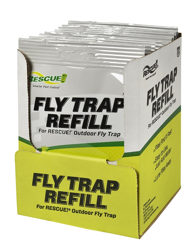 Rescue FTA-DB12 Fly Trap Attractant, Solid, Musty, 0.51 oz Refill Pack, Pack of 12