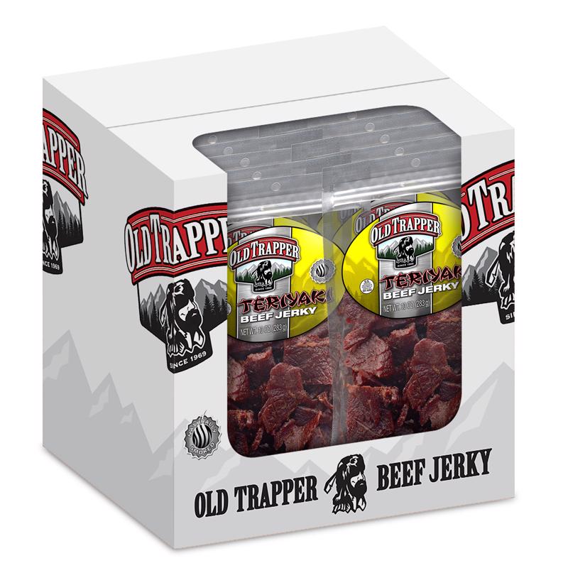 Old Trapper Teriyaki Beef Jerky 10 oz Bagged