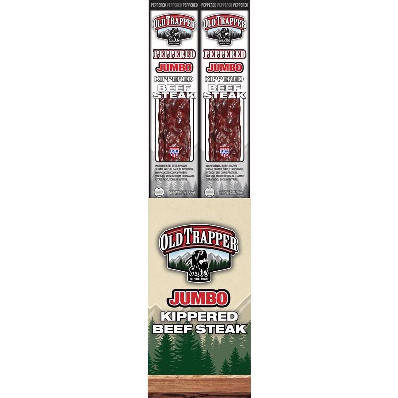 Old Trapper Peppered Beef Steak 2 oz Boxed, Pack of 12