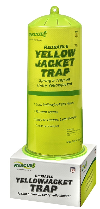 Rescue YJTR-SF4 Reusable Yellow Jacket Trap, Includes: 10-Week Attractant Cartridge, Pack of 4