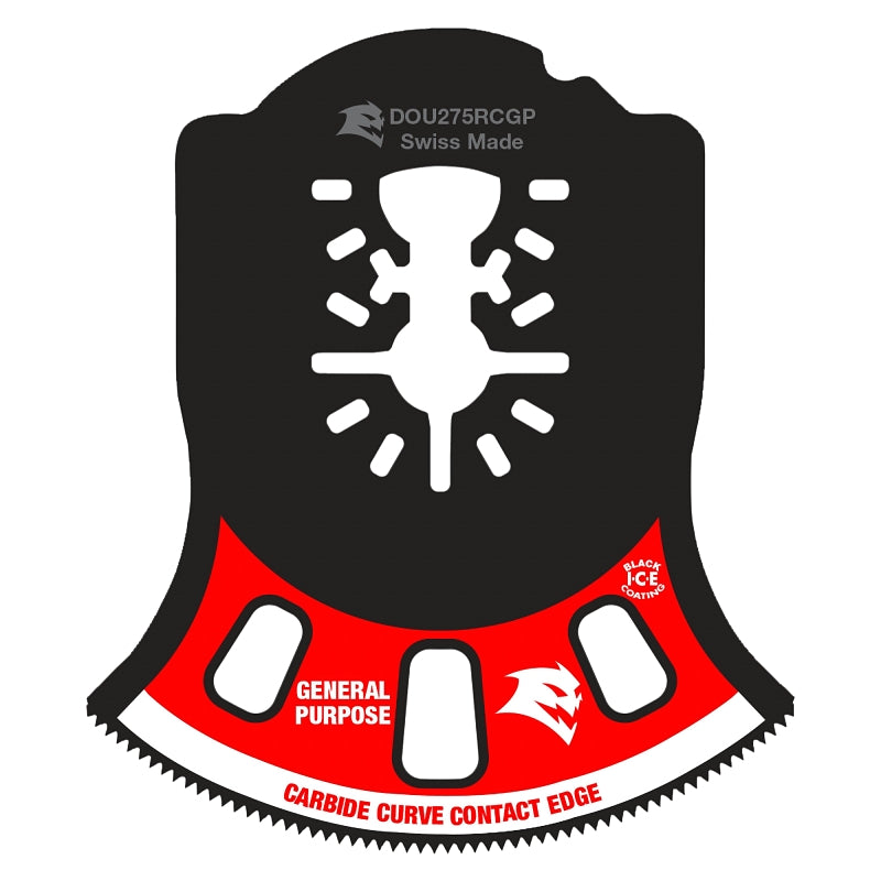 Diablo AMPED Demo Demon DOU275RCGP Oscillating Blade, 2-3/4 in, 1 in D Cutting, Carbide Grit