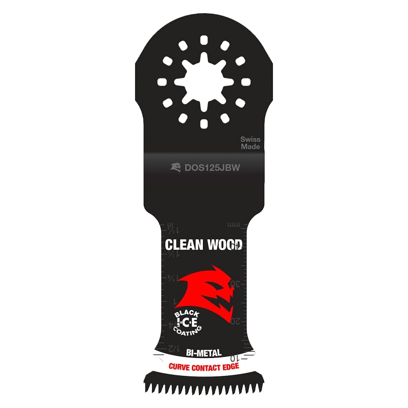 Diablo Demo Demon Starlock DOS125JBW3 Oscillating Blade, 1-1/4 in, 2 in D Cutting, Bi-Metal