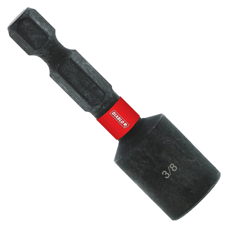 Diablo DNTSS38 Magnetic Nutsetter, 1-7/8 in L, 3/8 in L Shank, Hex Shank