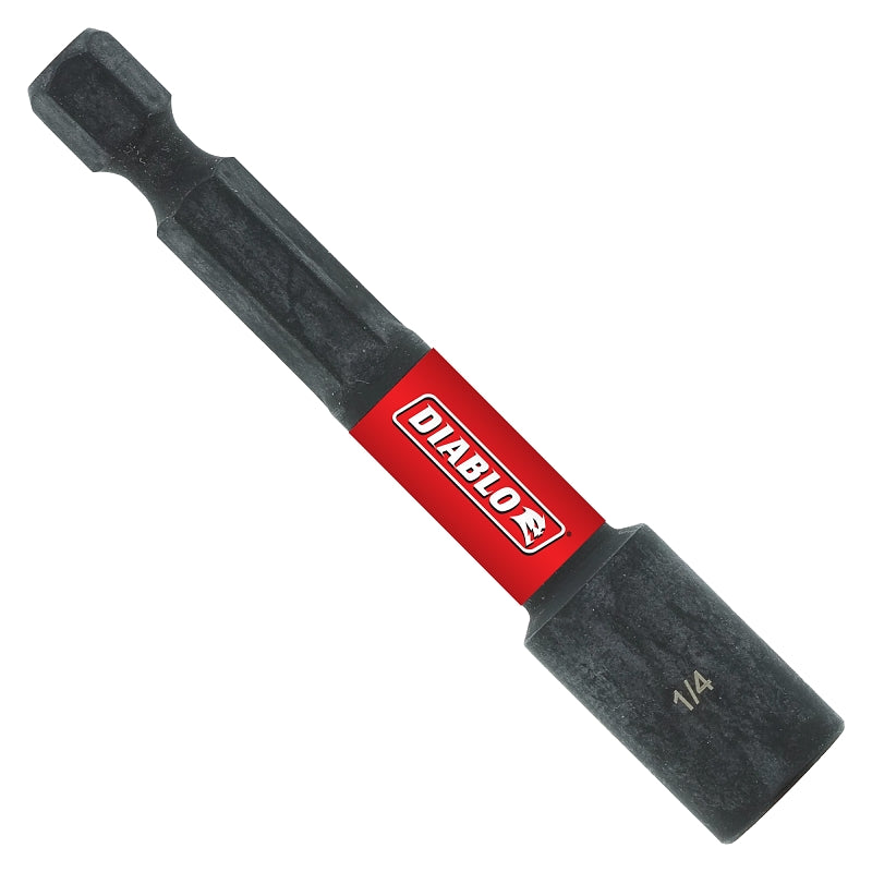 Diablo DNTSL14 Magnetic Nutsetter, 2-9/16 in L, 1/4 in L Shank