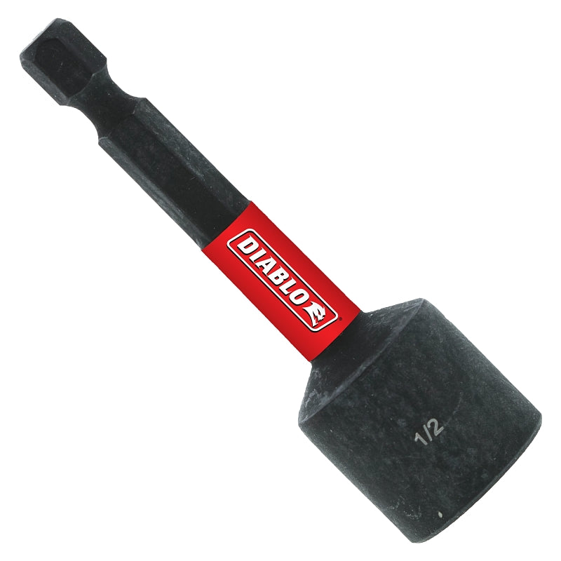 Diablo DNTSL12 Magnetic Nutsetter, 2-9/16 in L, 1/2 in L Shank
