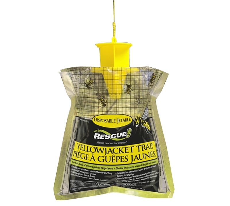 Rescue YJTD-DB12-W-C Disposable Yellow Jacket Trap, Solid, Green Tea, Sweet, Pack of 12
